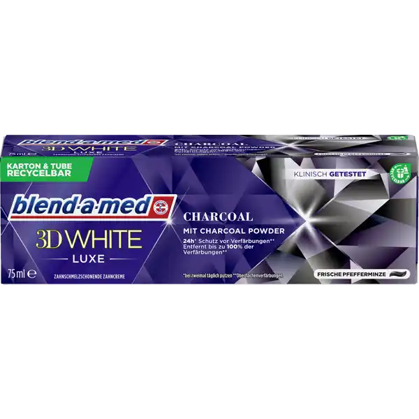 Zahnpasta 3D White Luxe Aktivkohle