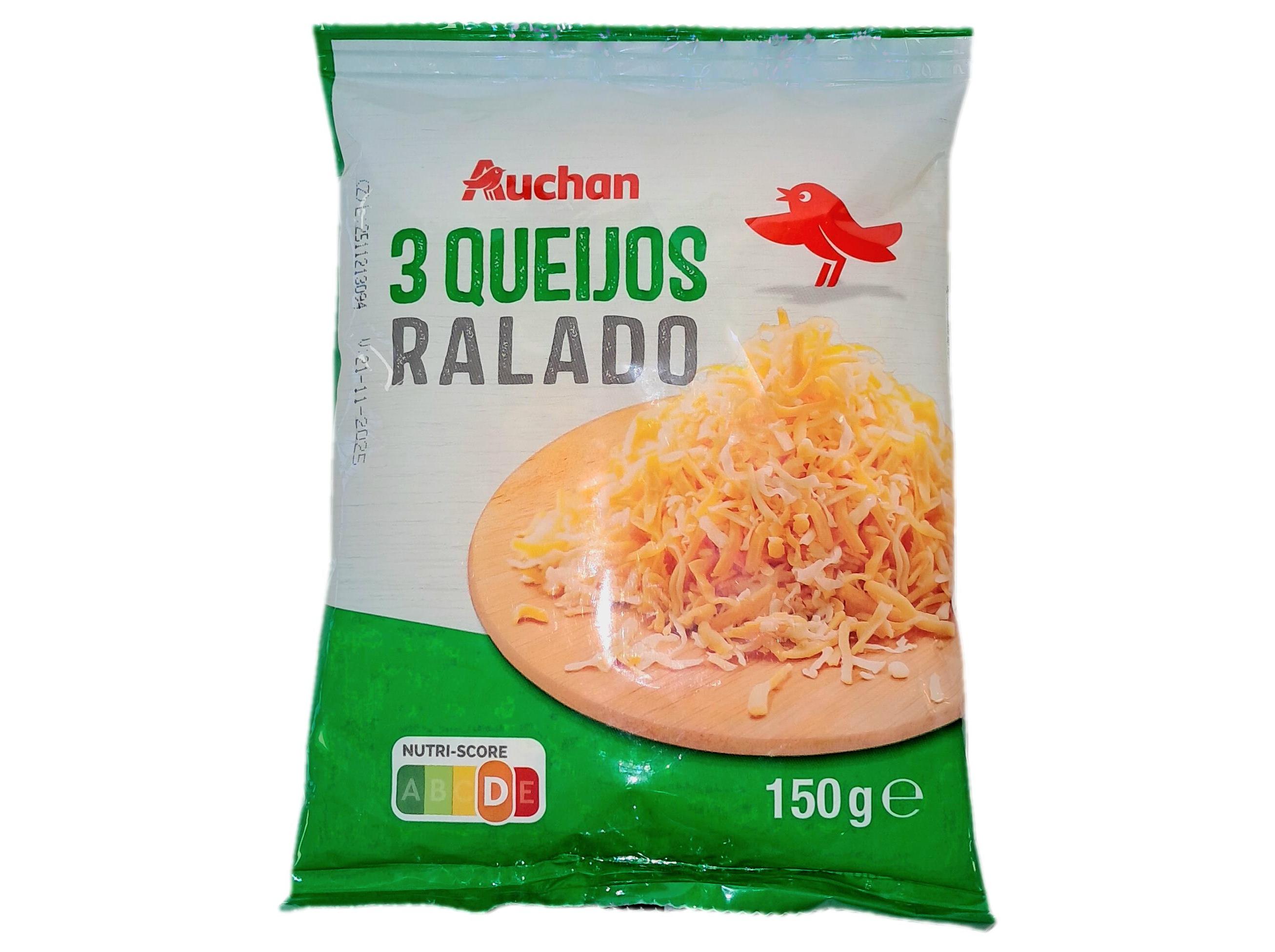RALADO 3 QUEIJOS AUCHAN 150 G