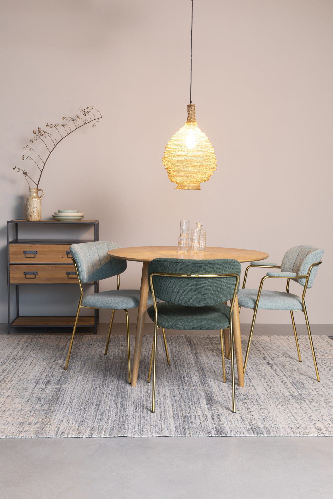 Hanglamp Lena goud M