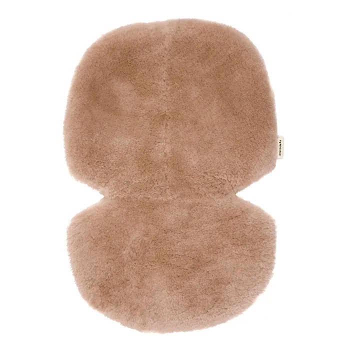 BINIBAMBA Peau de mouton pour poussette et couffin - 68x44 cm | Rose