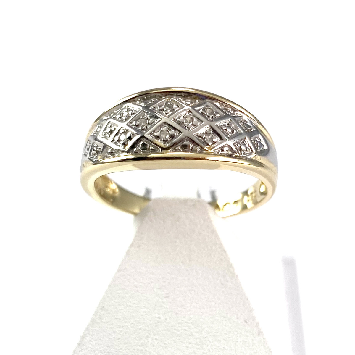 Bague d'occasion or 750 jaune diamants