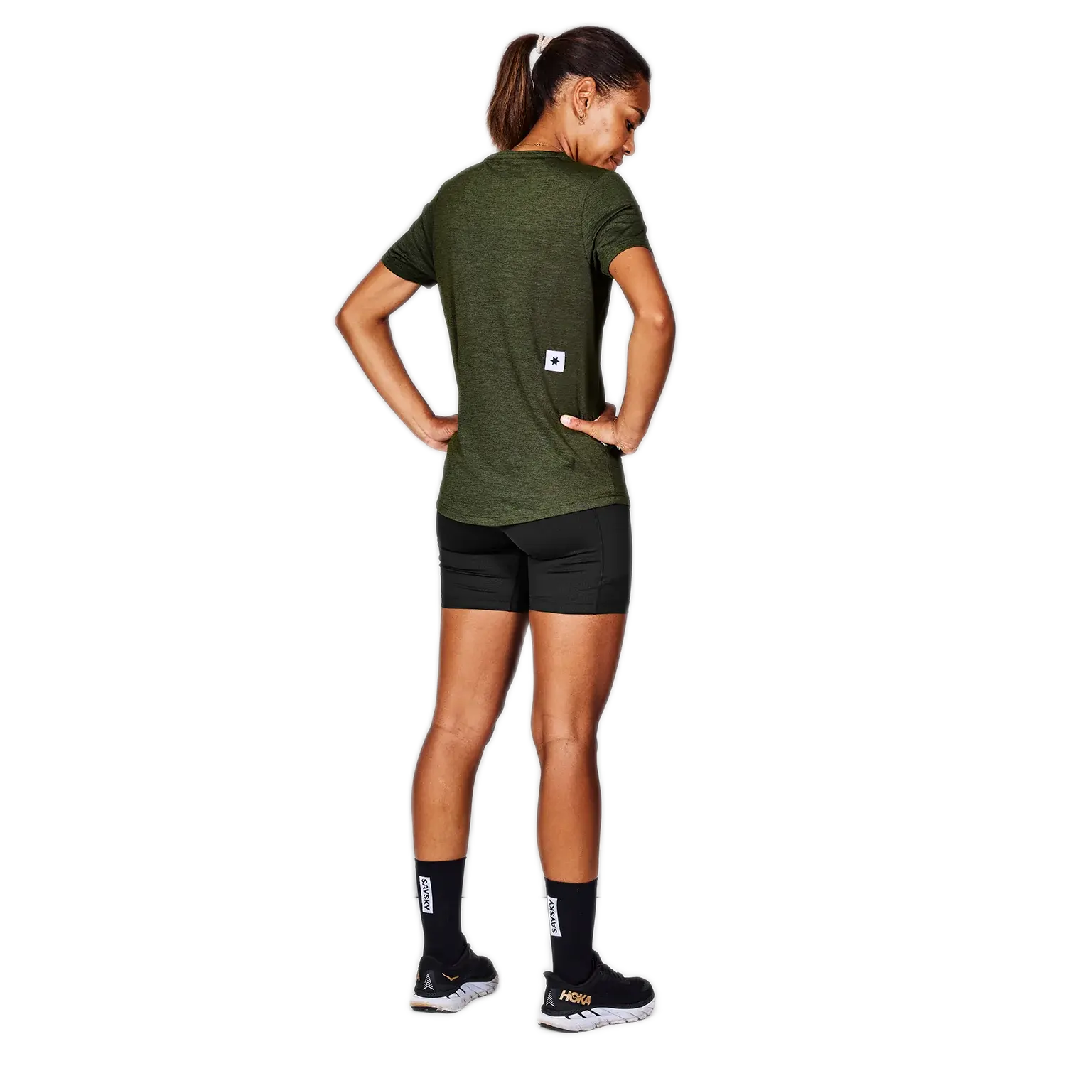 saysky clean pace ss tee dame 3001 green