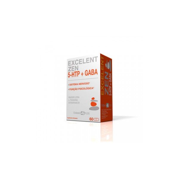 Farmoplex Excelent Zen 5-HTP   Gaba 60 Cápsulas