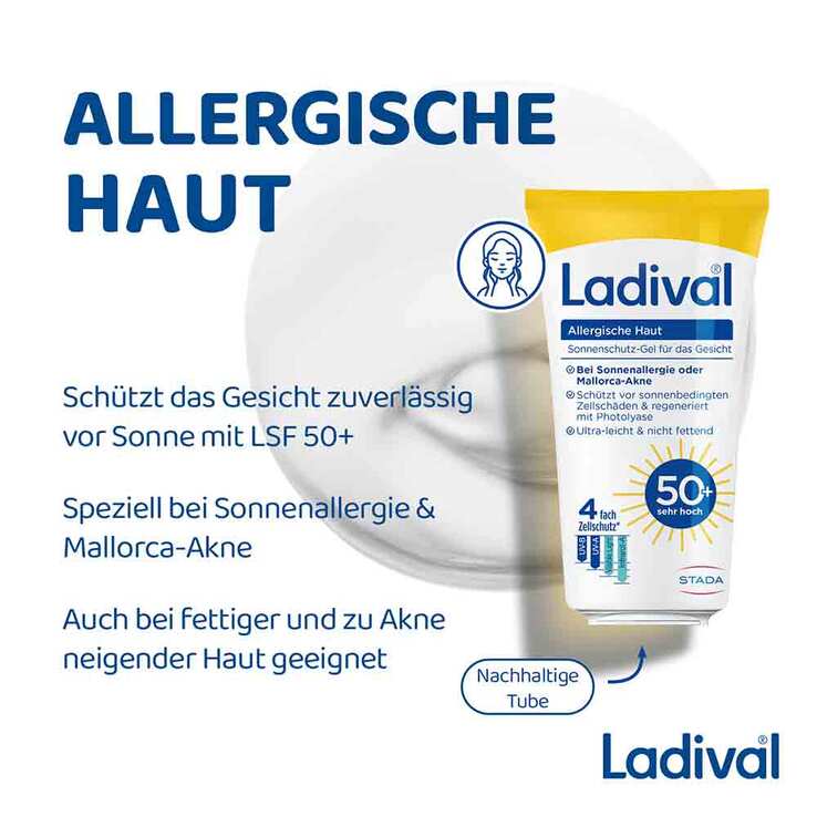 Ladival allergische Haut Gel Gesicht LSF 50 + , 50 ml