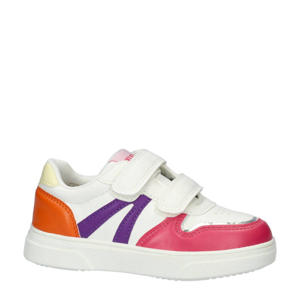 Nelson Kids sneakers wit/oranje/roze