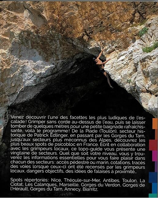 CHEMIN DES CRETES - ESCALADE AU DESSUS DE L'EAU PSICOBLOC ET DEEP WATE