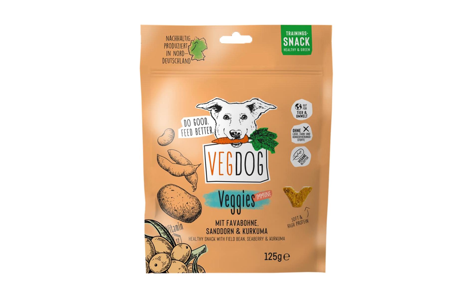 Snack Veggies immune 125 gHypoallergener, proteinreicher Trainingssnack fürs Immunsystem