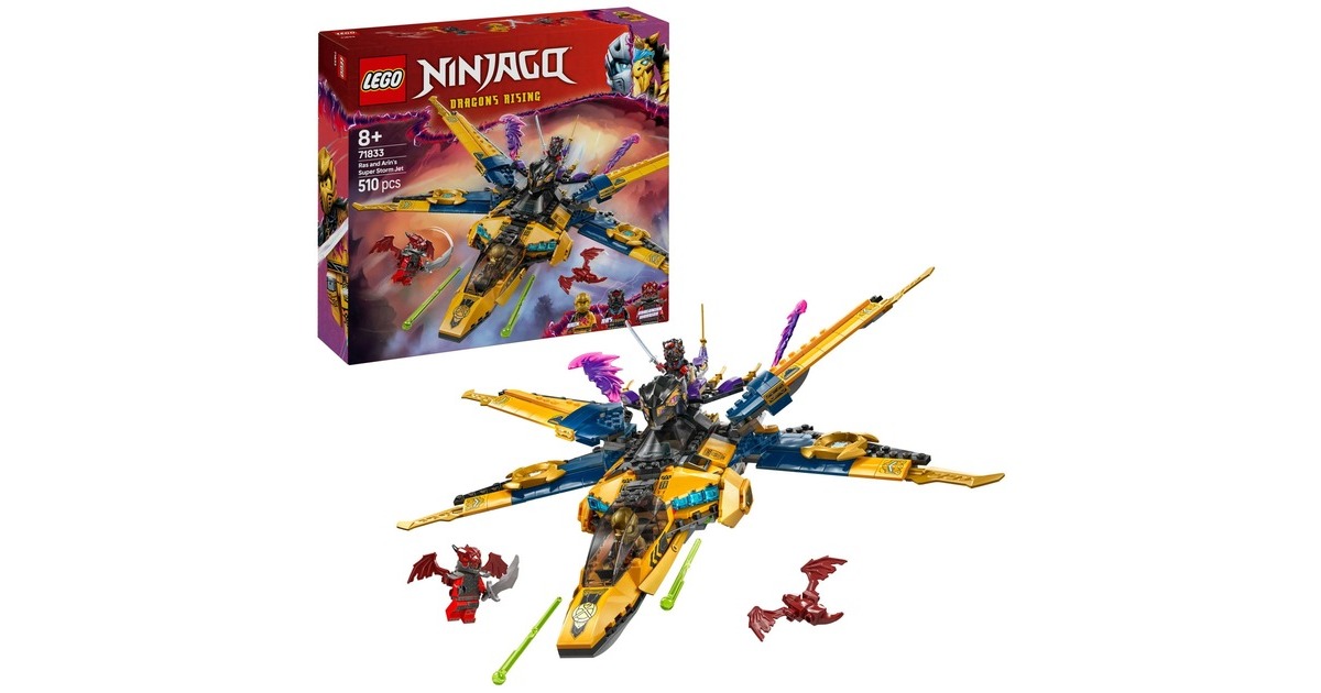 LEGONinjago - Ras en Arins superstormvliegtuig Constructiespeelgoed  (71833)