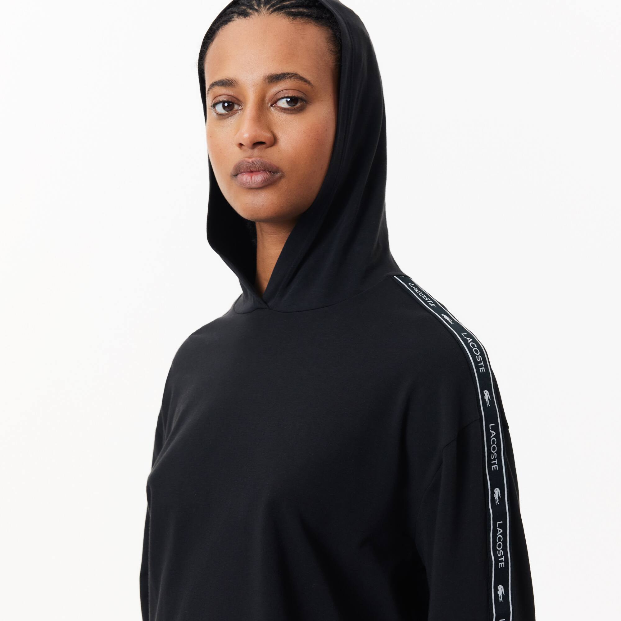 Lounge-Hoodie mit Logo Loungewear & Nachtwäsche - Schwarz - Lacoste - Damen