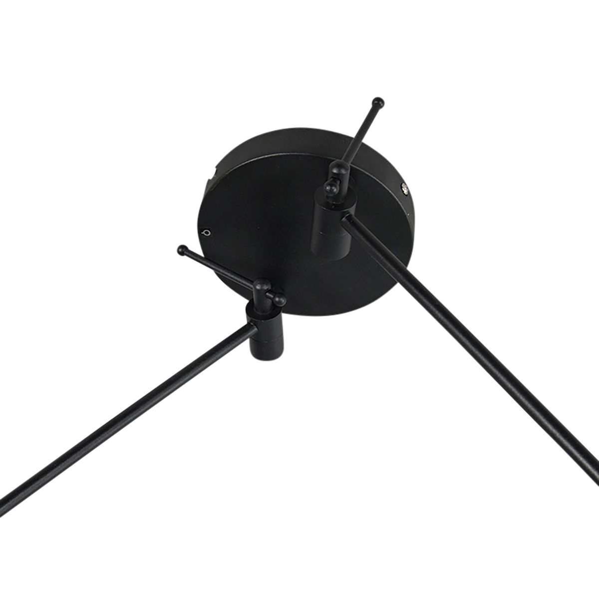 Smart hanglamp zwart met kap 35 cm groen incl. 2 Wifi A60 - Blitz