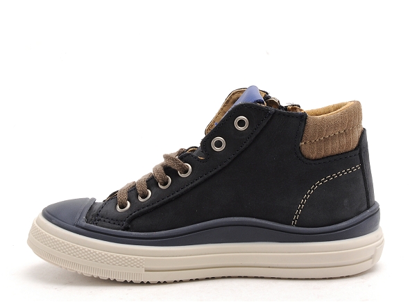 Bopy boots bottine enfant velvet bleu