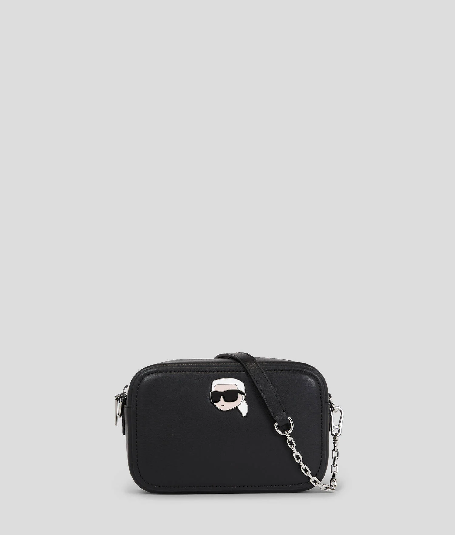 SAC CAMÉRA EN CUIR AVEC BROCHE K/IKONIK