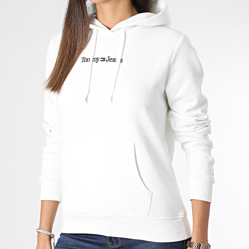 Sweat Capuche Femme Regular Serif Linear 4362 Blanc