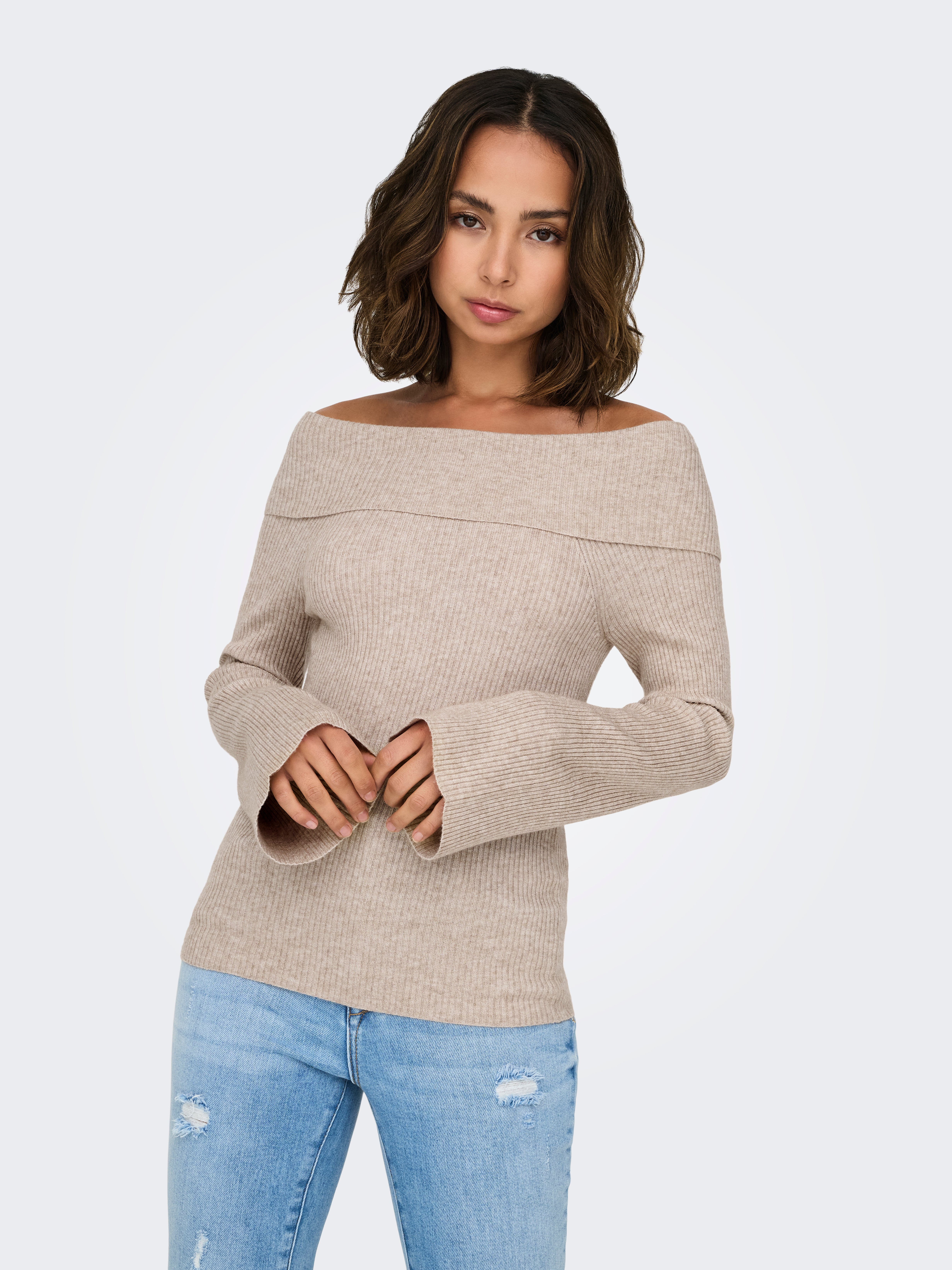 ONLJAYDEN Strickpullover Mocha Meringue