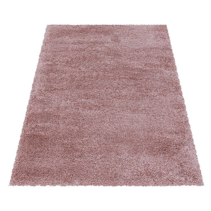 Hoogpolig vloerkleed - Fuzzy Roze | Stijlvol