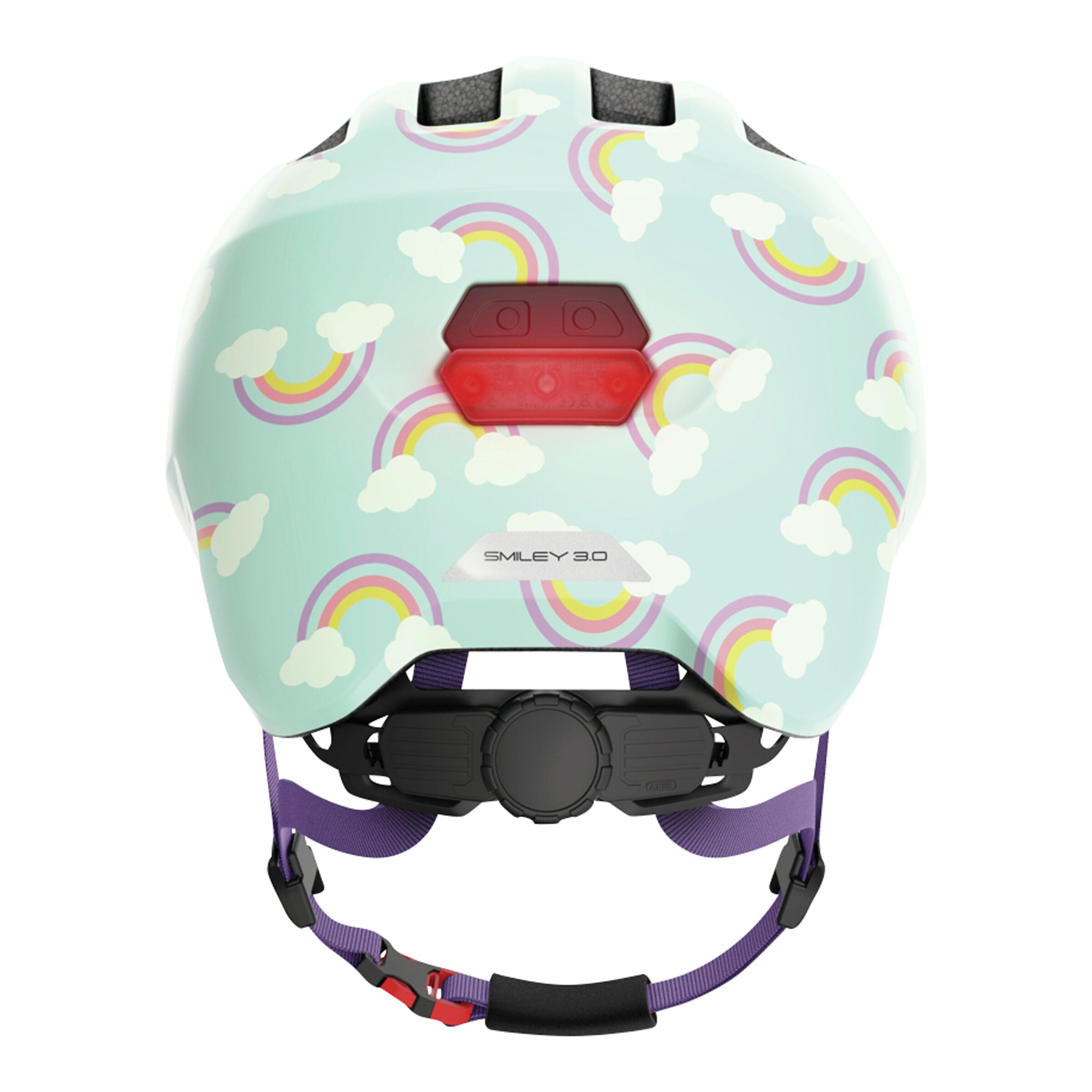 ABUS Fahrradhelm Smiley 3.0 LED blue rainbow
