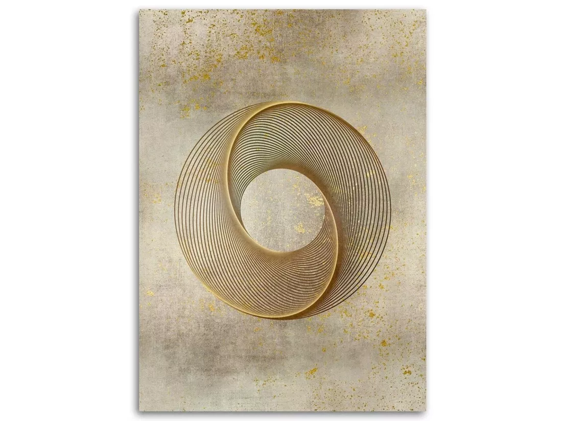 Tableau bois Cercle abstrait I - 40 x 60 cm