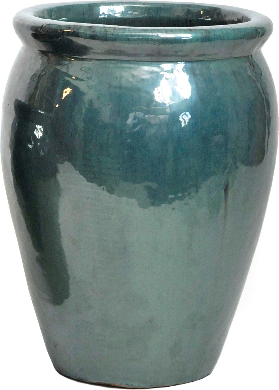 Mega Collections bloempot Delta groen D 38 H 50 cm