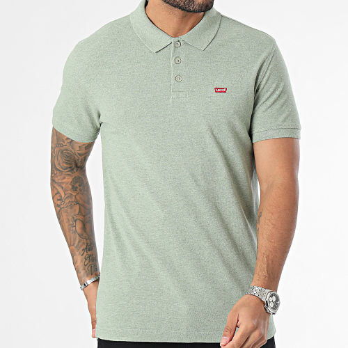 Polo Manches Courtes 35883 Vert Chiné