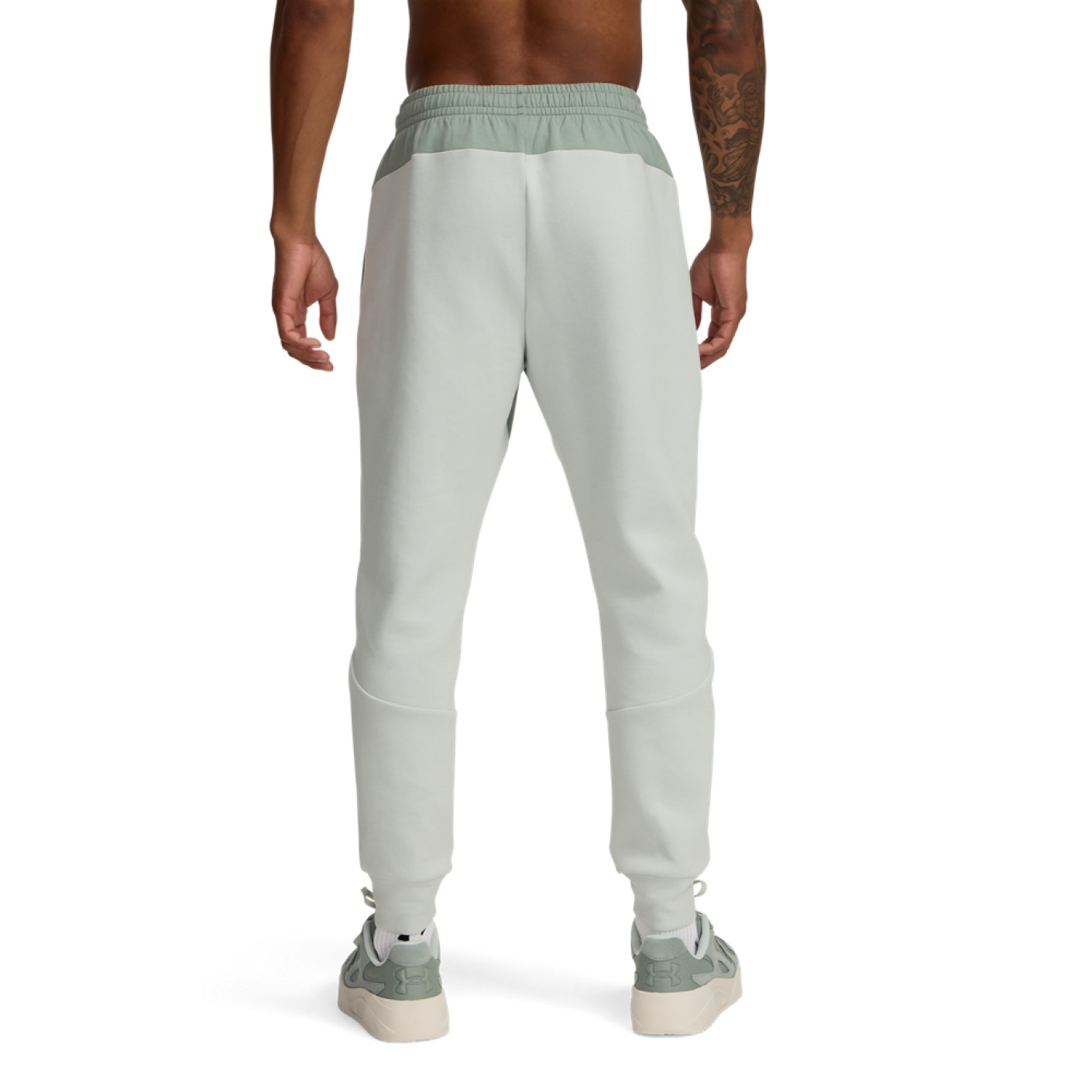 Under Armour Unstoppable Fleece Joggingpak Hooded Full-Zip Grijs Mintgroen Grijs