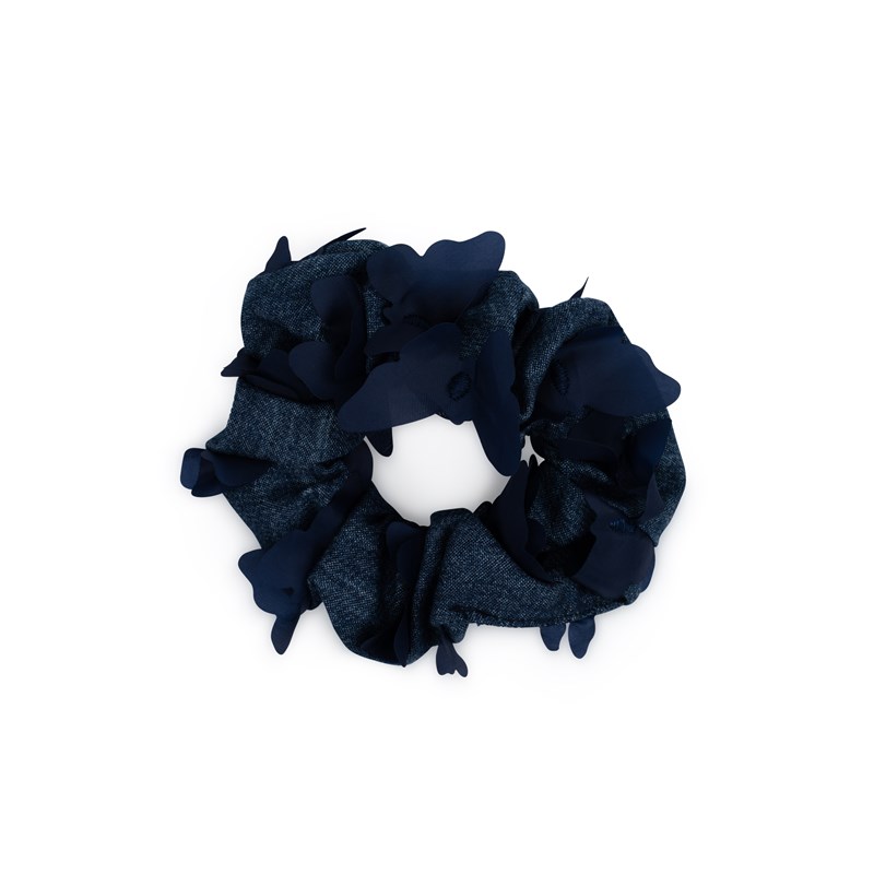 Conmé<br>Hårelastik Denim Butterfly
