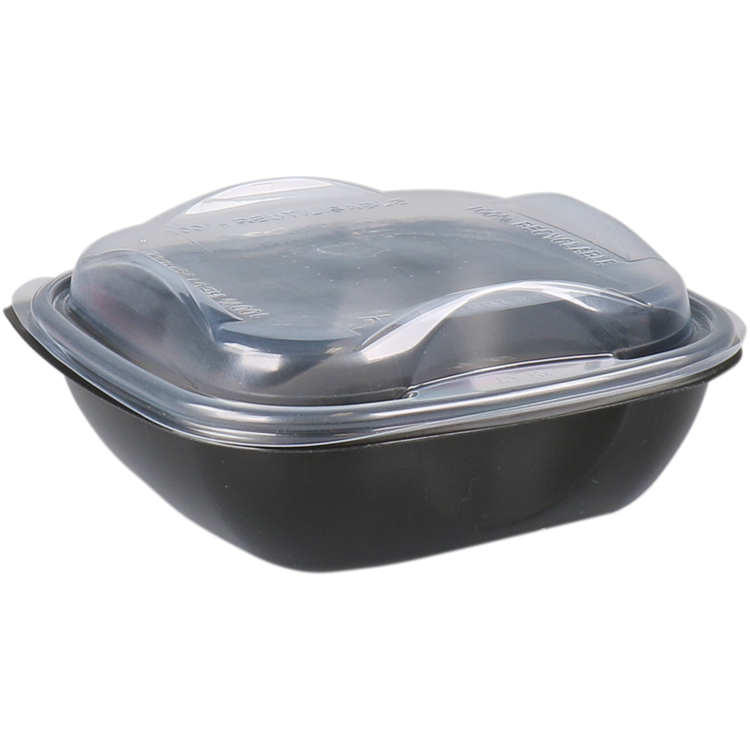 Delivery Pack Bak, PP, 500ml, reusable, incl. deksel, maaltijdbox, zwart