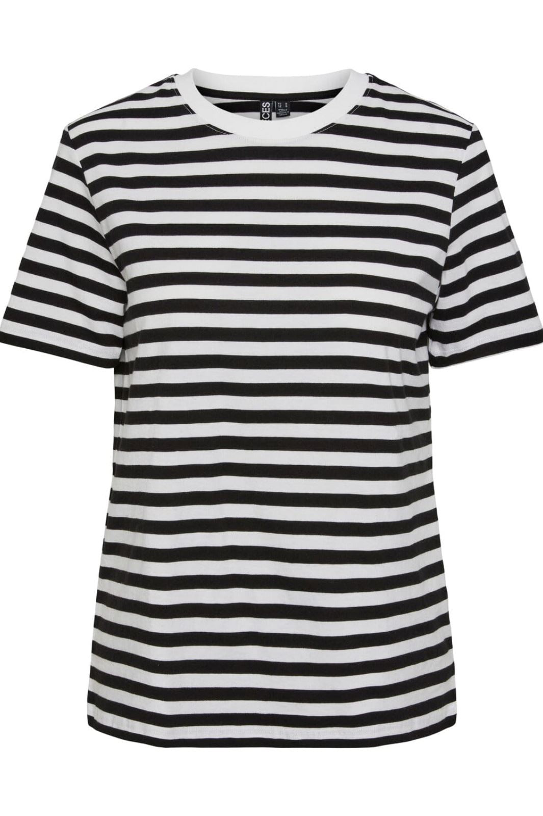 Pieces Pcria Ss Tee Stripes 4400578 black bright white