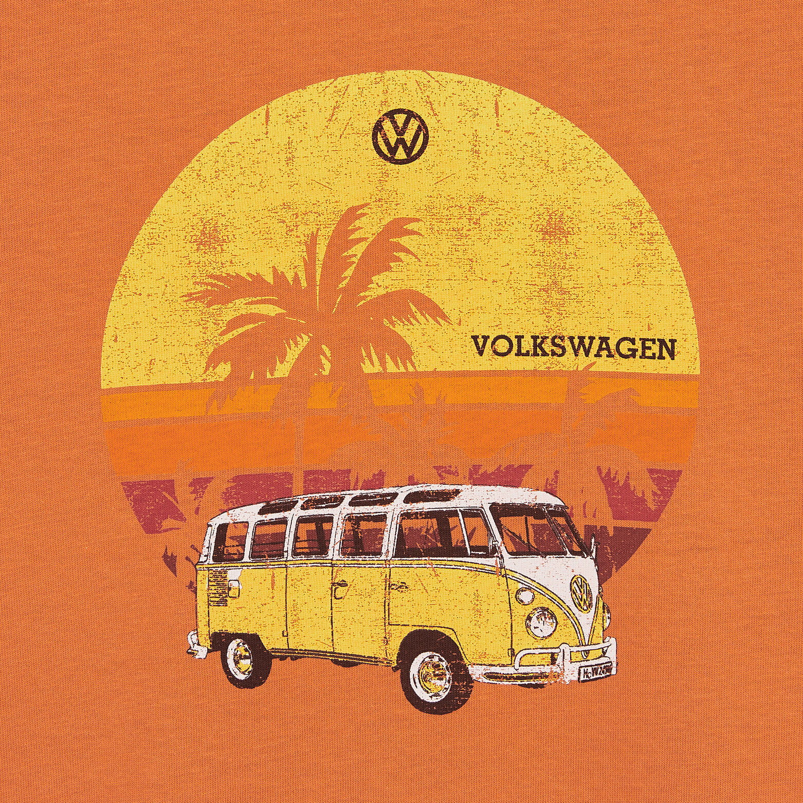 Tee-shirt licence Volkswagen imprimé Orange