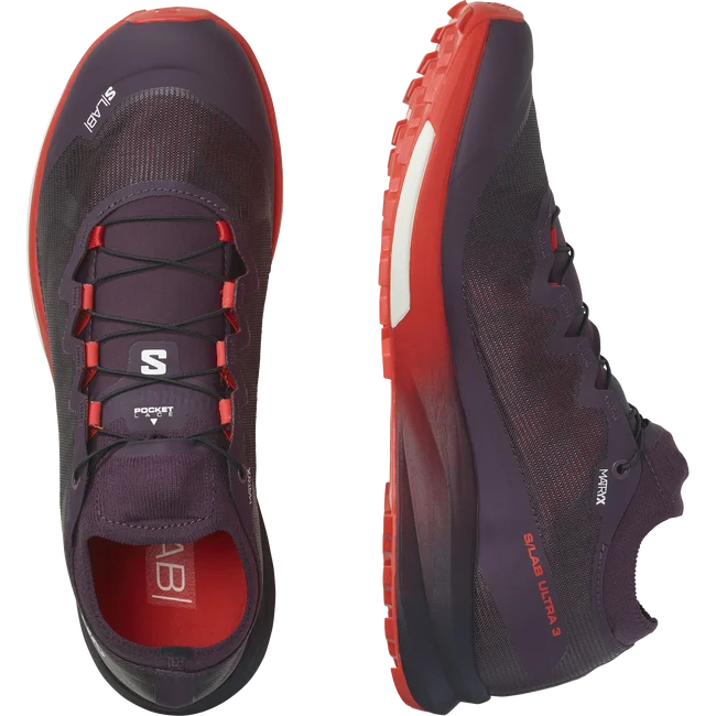 S/LAB ULTRA 3  Trailrunning-Schuhe Unisex PlumPerfect/FieryRed/White