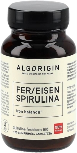 Algorigin Eisen Spirulina Tabletten Bio, 120 Stück