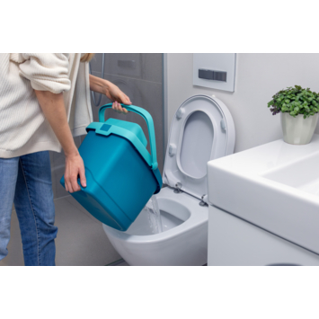 Leifheit Raamwisser 3in1 28 cm met Telescoopsteel (110 - 190 cm) en Draaiknop Click System