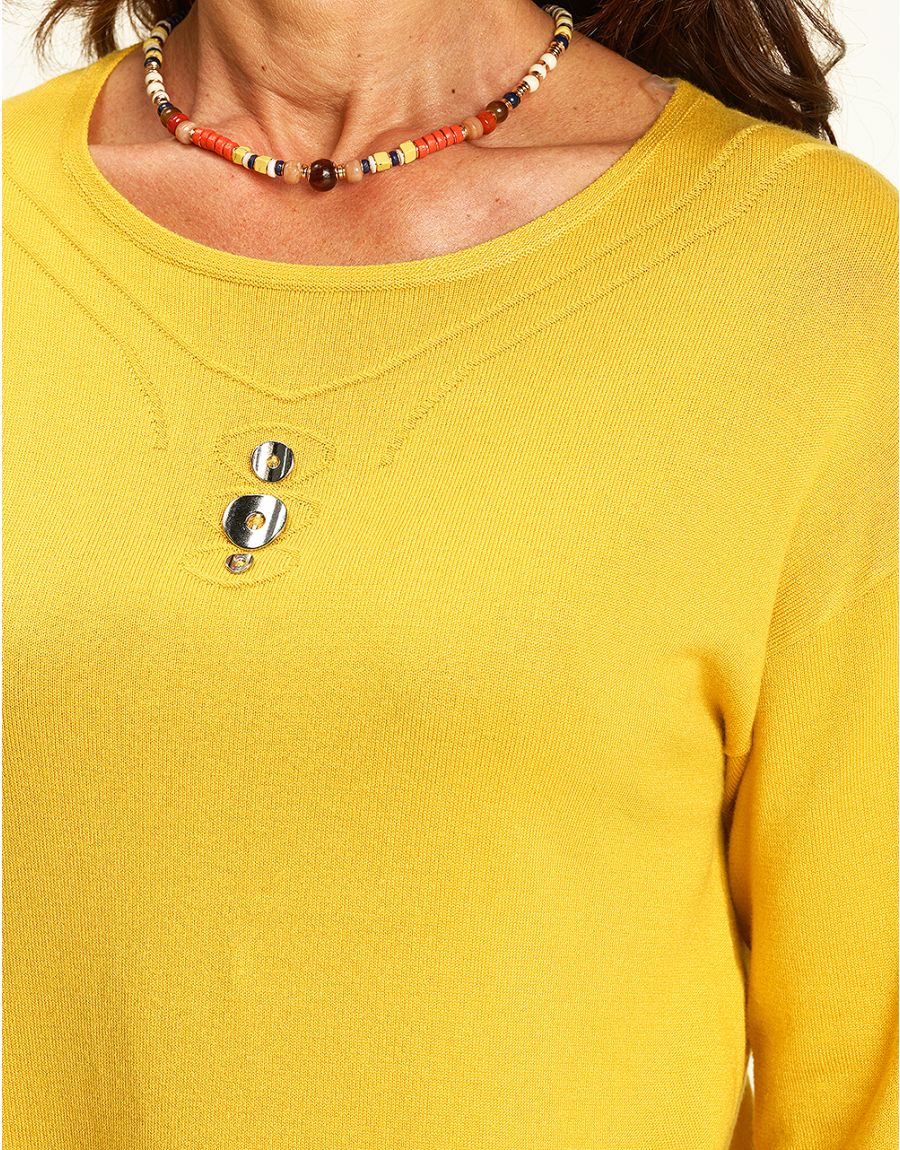 Pull tunique ocre