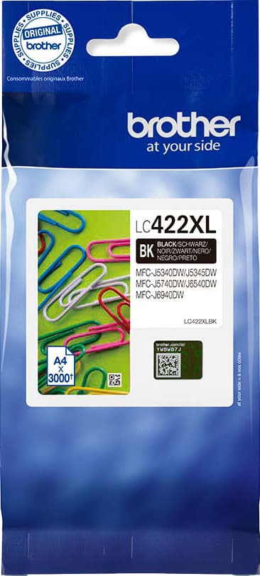 Brother LC422XL blækpatron (sort)