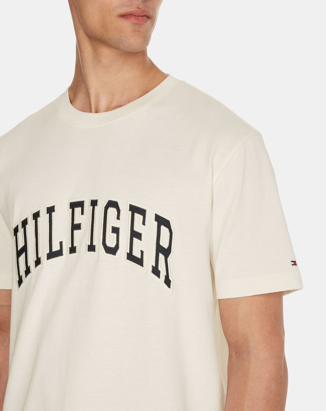 Tommy Hilfiger T-Shirt Arch Casual écru