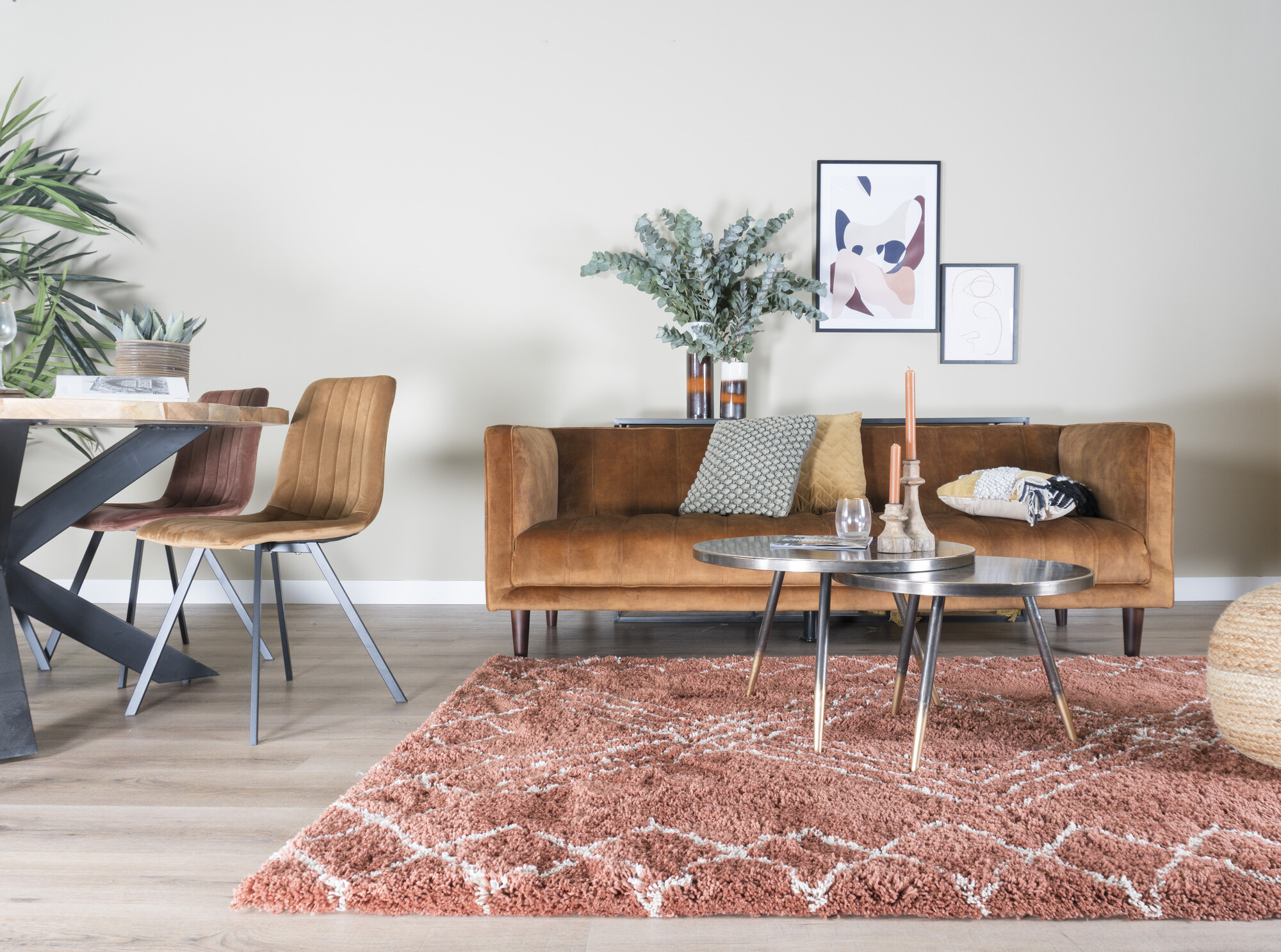 Vloerkleed Jim Terra 200 x 280 cm