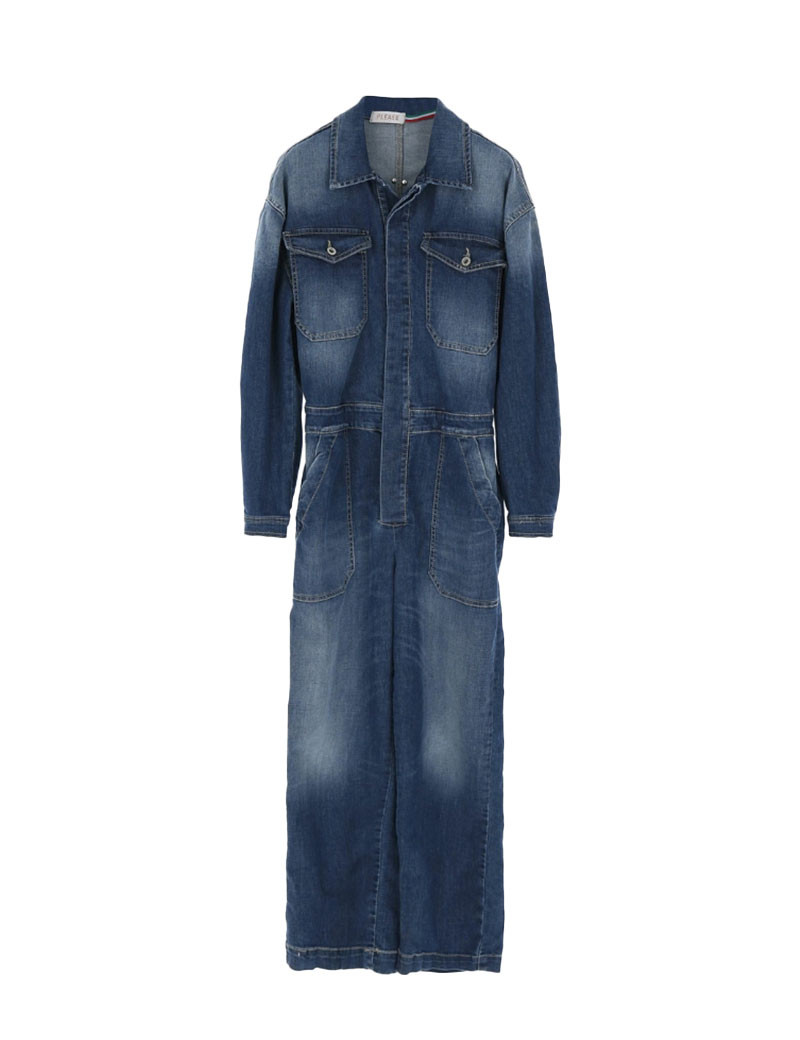 PLEASE COMBINAISON FEMME WORKER BLEU DENIM