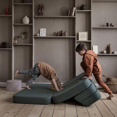 by KlipKlap 3 Fold Sofa, Deep Green