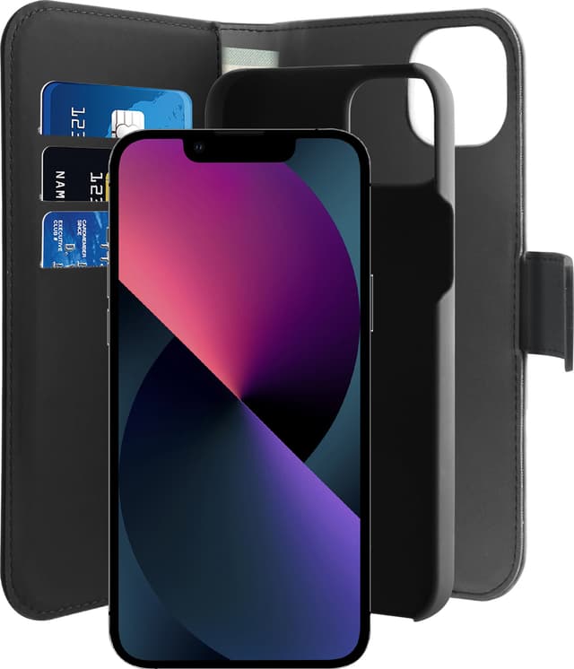 Puro 2-i-1 pung til iPhone 14 Plus (sort)