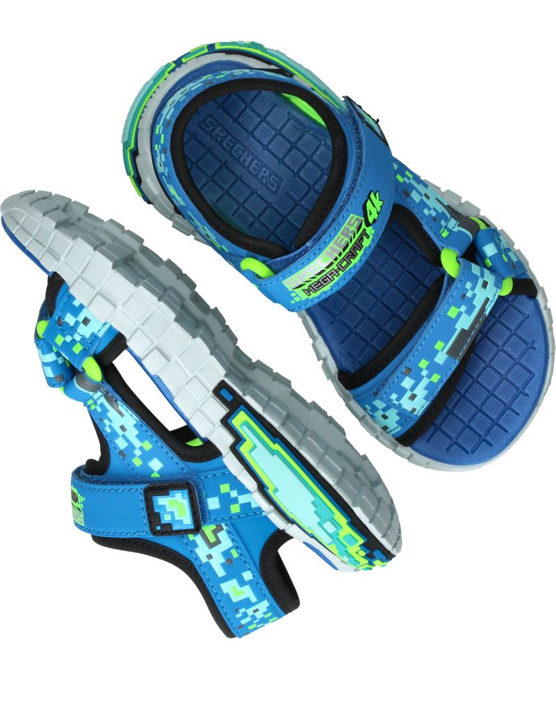 Skechers Mega Splash 4K Sandalen Blauw Jongens