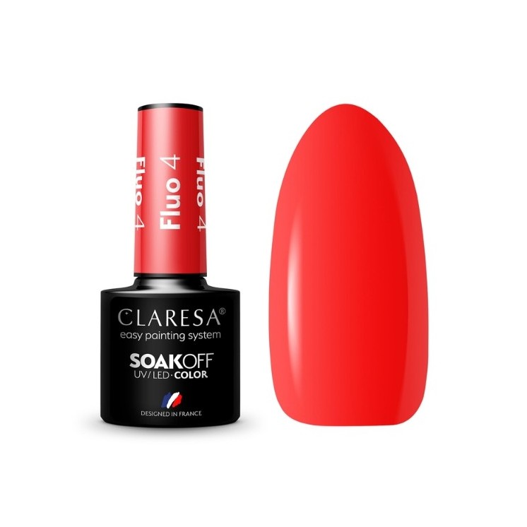 Claresa Fluo Hybrid Nagellack /4/ 5 g
