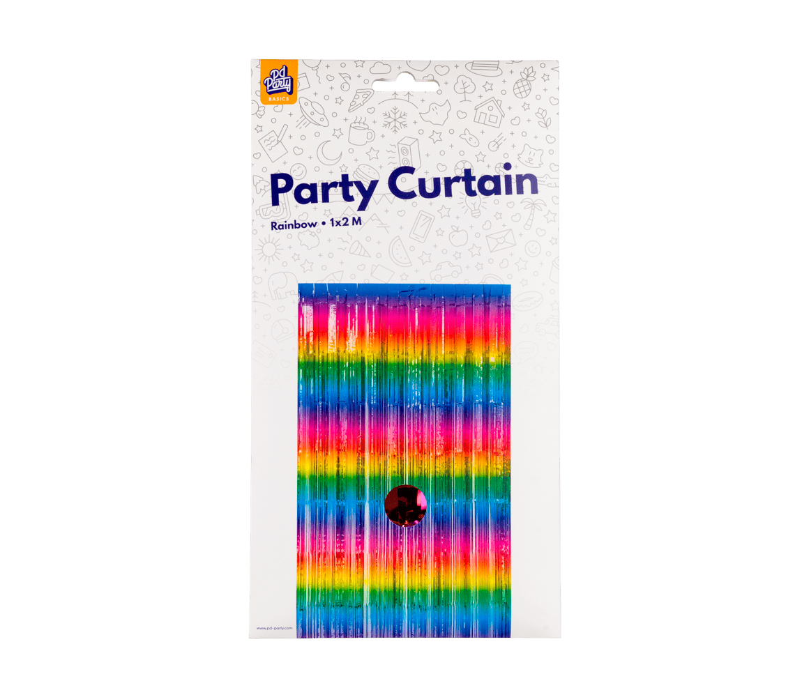 Regenboog Deurgordijn 2m