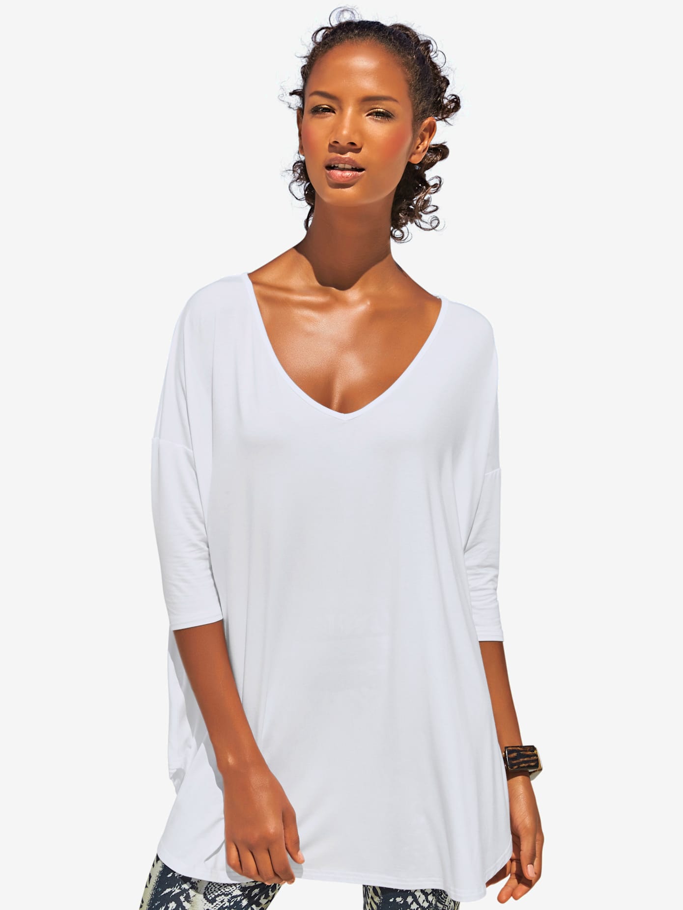 T-shirt ample look sportif décontracté