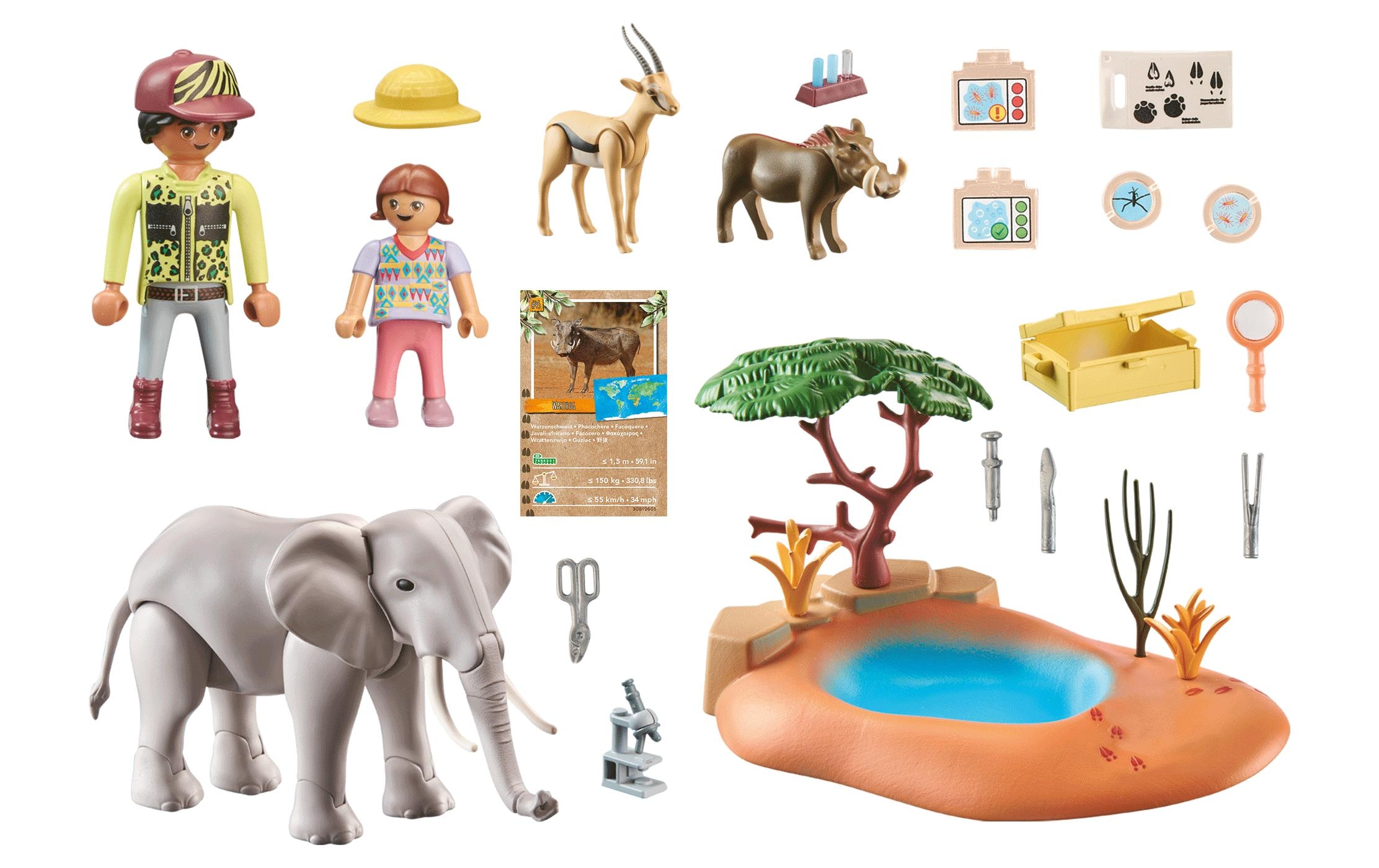 Playmobil® Spielbausteine »Wiltopia Spritztour zum Wasserloch 71294«