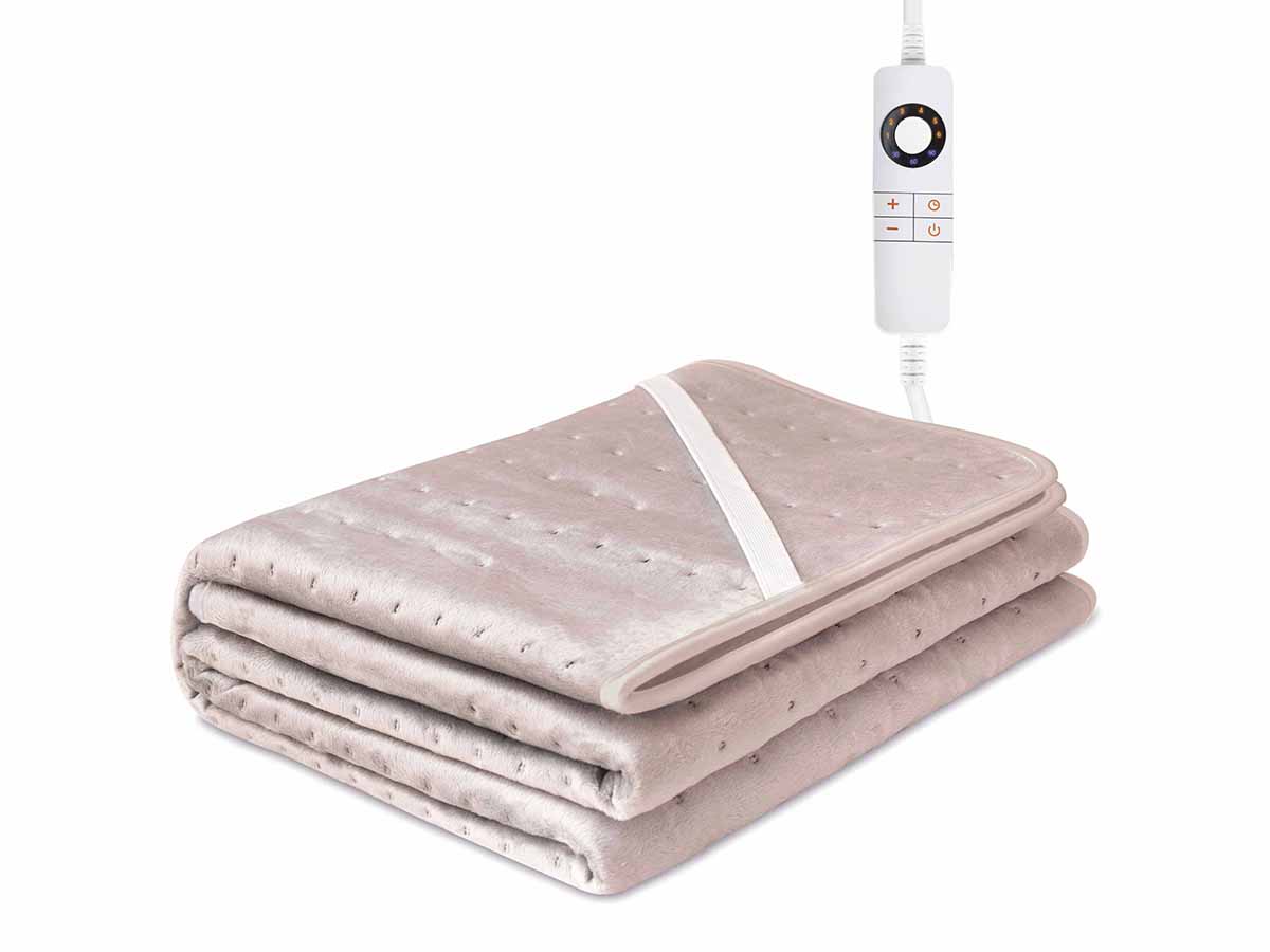 STAUS&BACH Cozysnug 2 persoons elektrisch onderdeken - Dusty Pink