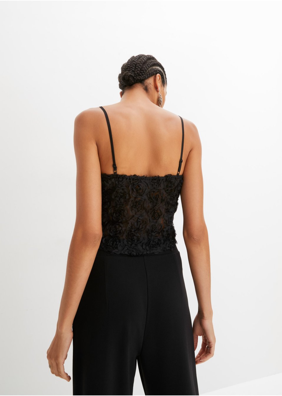 Top bretelles spaghetti en dentelle