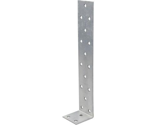 Platte stalen anker voor inbetonnering, 200 x 40 x 40 mm, sendzimir verzinkt, 1 stuk
