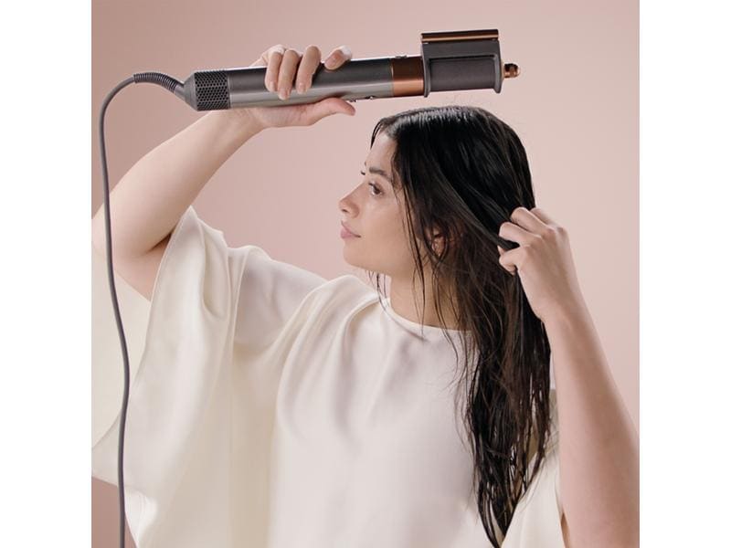 Dyson Lockenstyler Airwrap Complete Long Diffuse Nickel/Kup Haarstyler