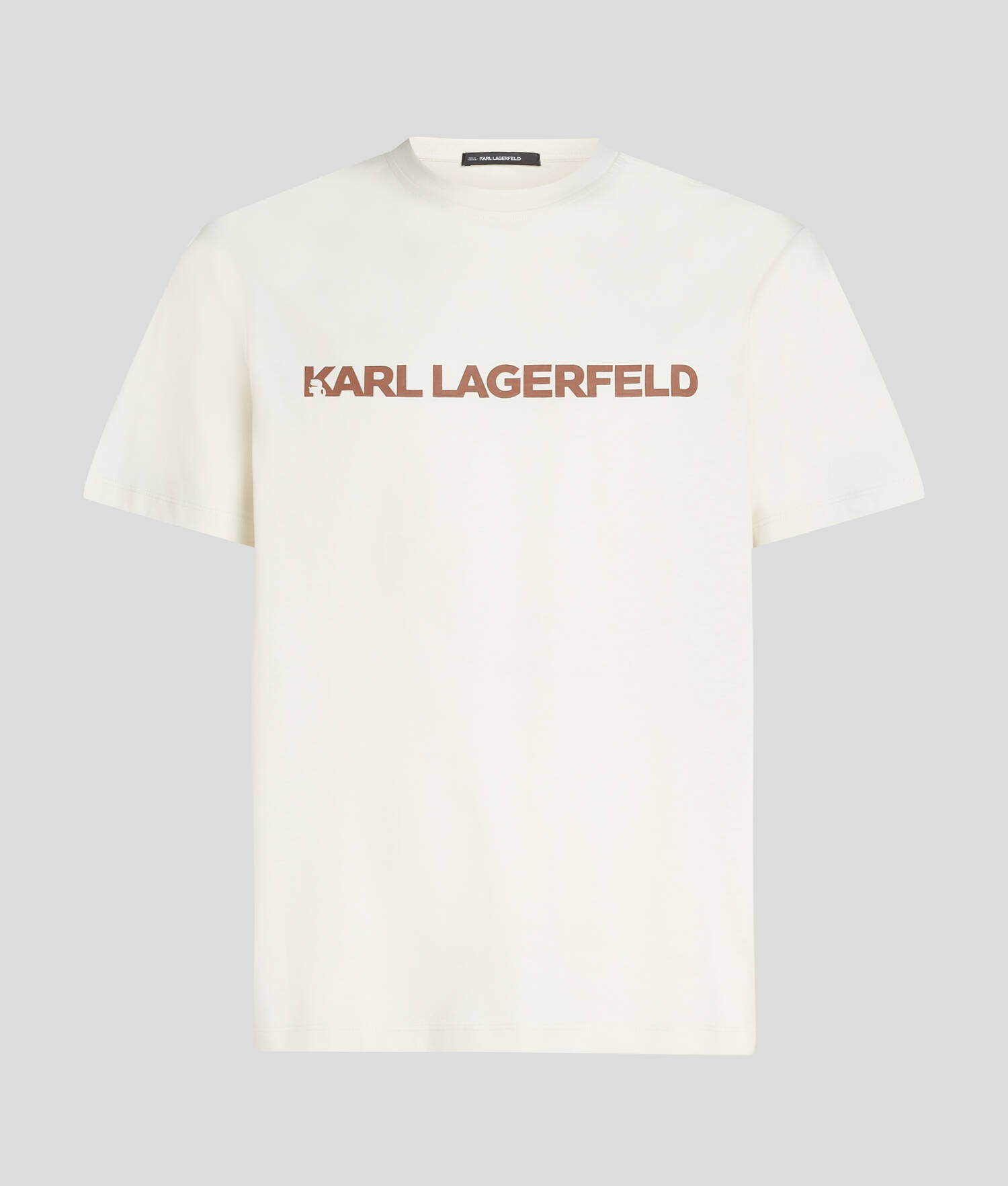 T-SHIRT AVEC LOGO KARL - Crème Cannoli