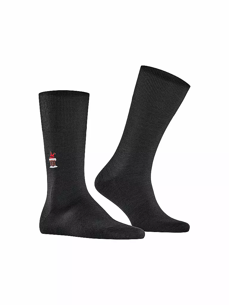 FALKE Socken AIRPORT SANTA black schwarz