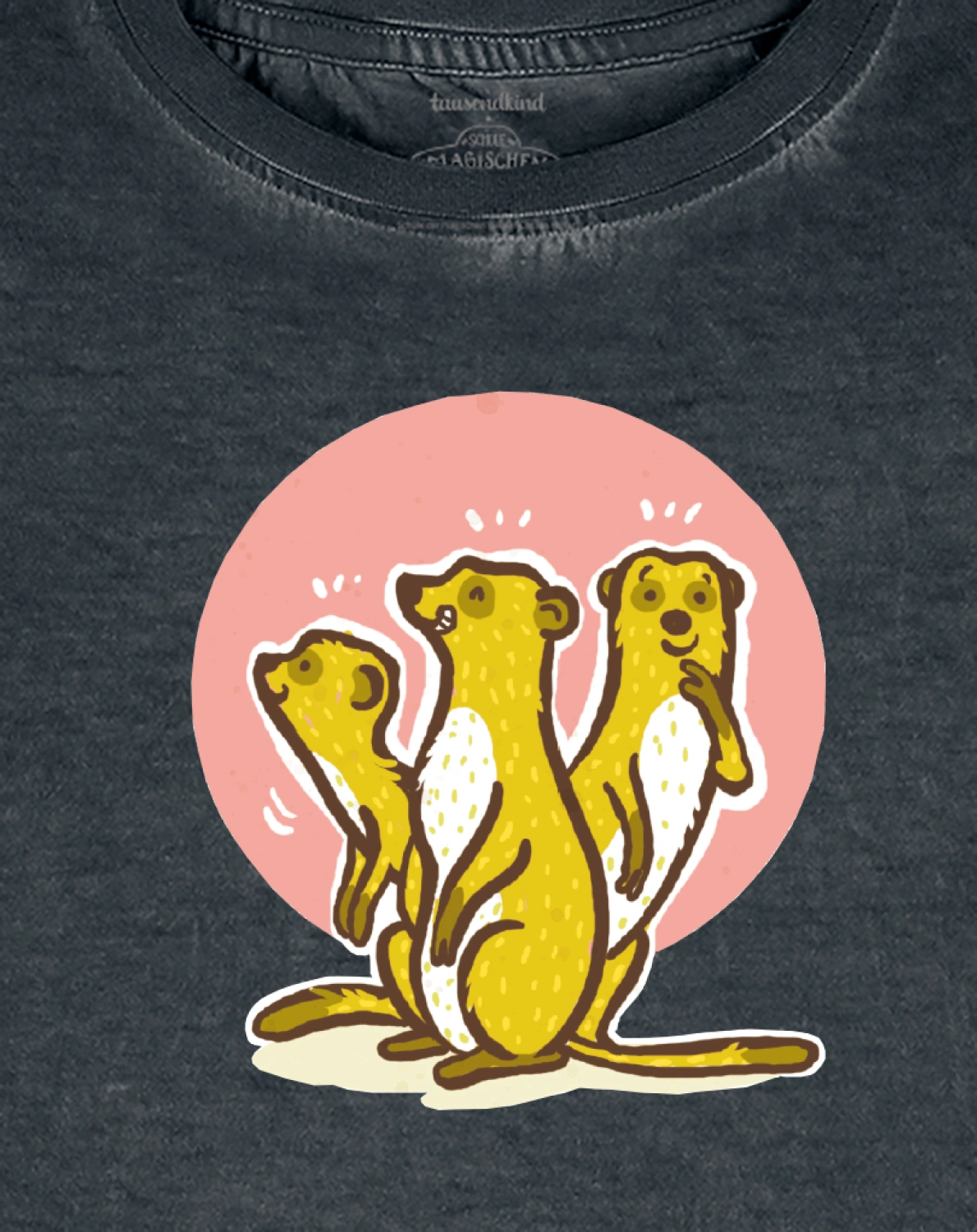 T-Shirt ERDMÄNNCHEN in anthrazit